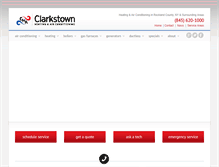 Tablet Screenshot of clarkstownhvac.com